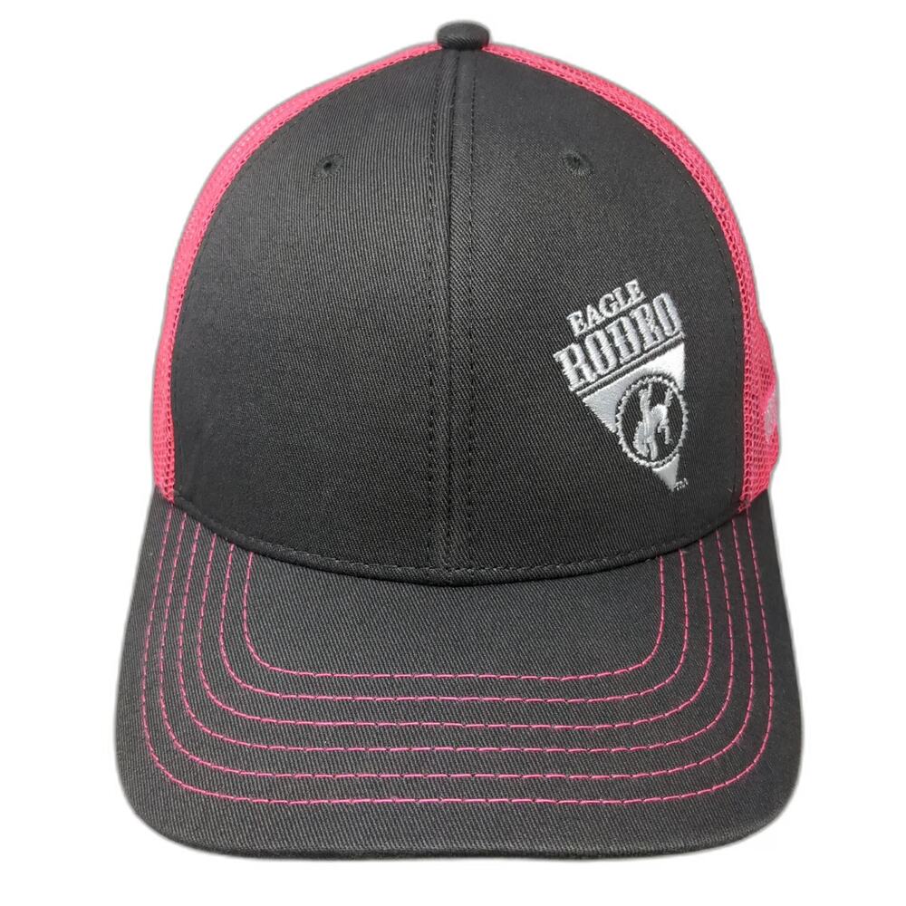 Port Authority Trucker Hat Black Pink One Size Eagle Rodeo Contestant Mesh